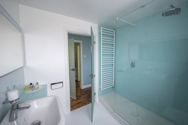 Bespoke Build & Installation - Clean Blue Bathroom