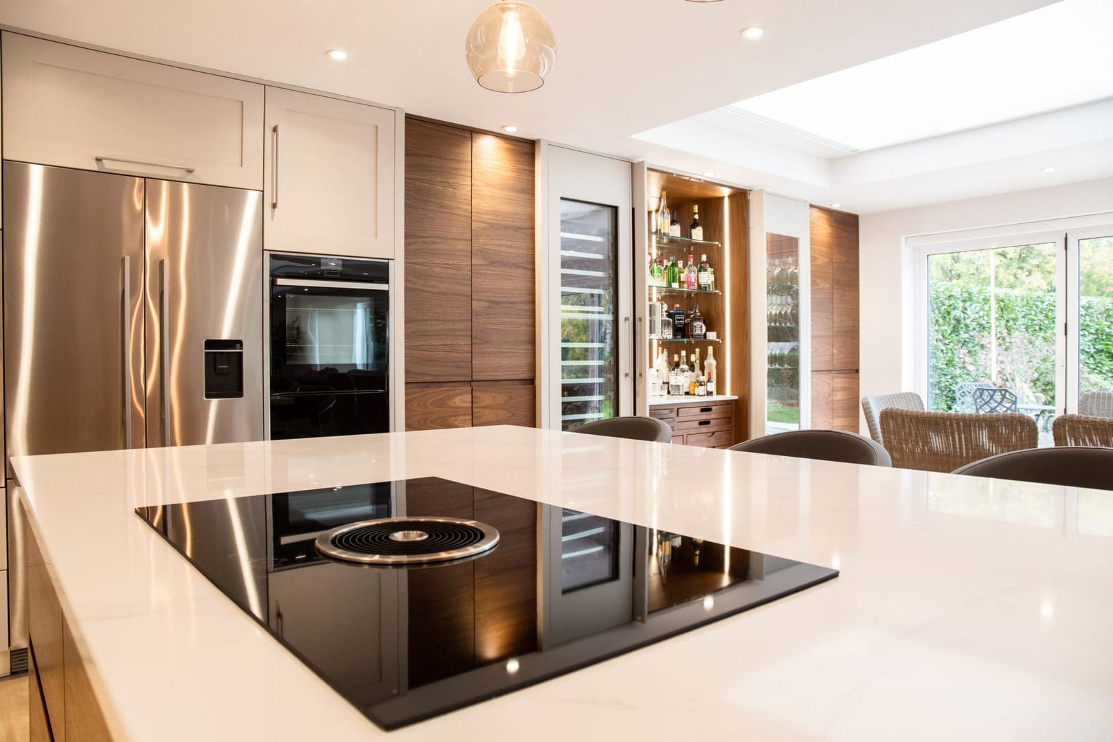 Walnut & Painted Kitchen Made For Entertaining