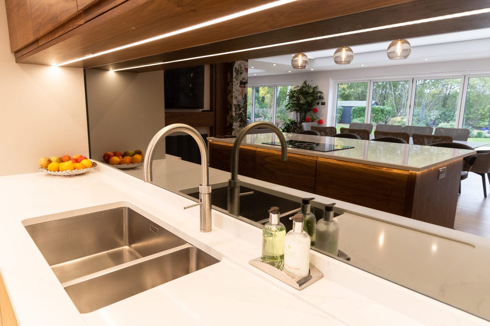 Walnut & Painted Kitchen Made For Entertaining