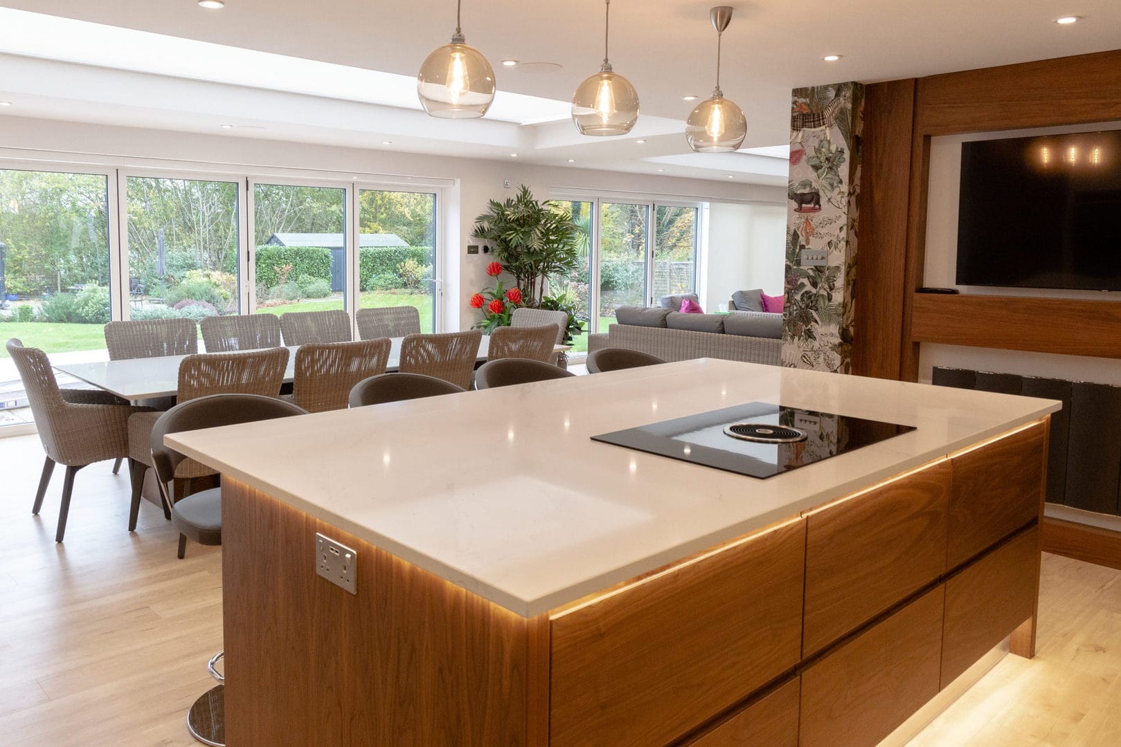 Walnut & Painted Kitchen Made For Entertaining