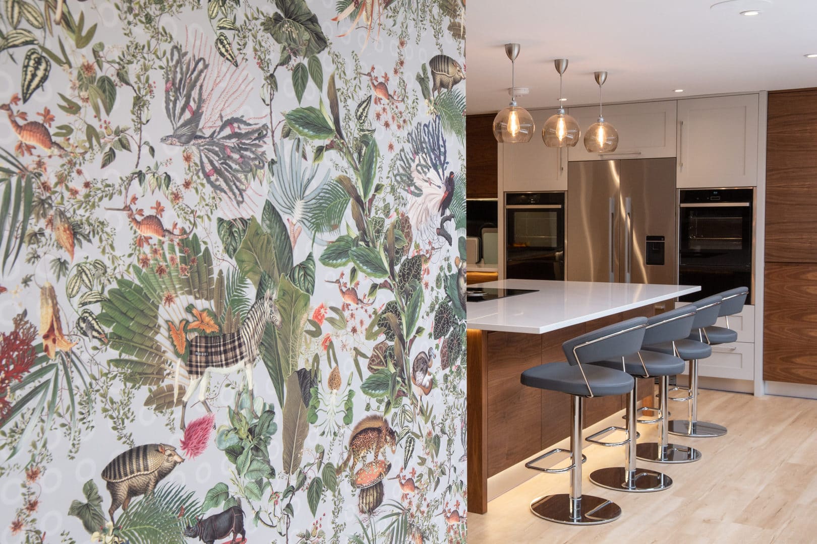 Walnut & Painted Kitchen Made For Entertaining