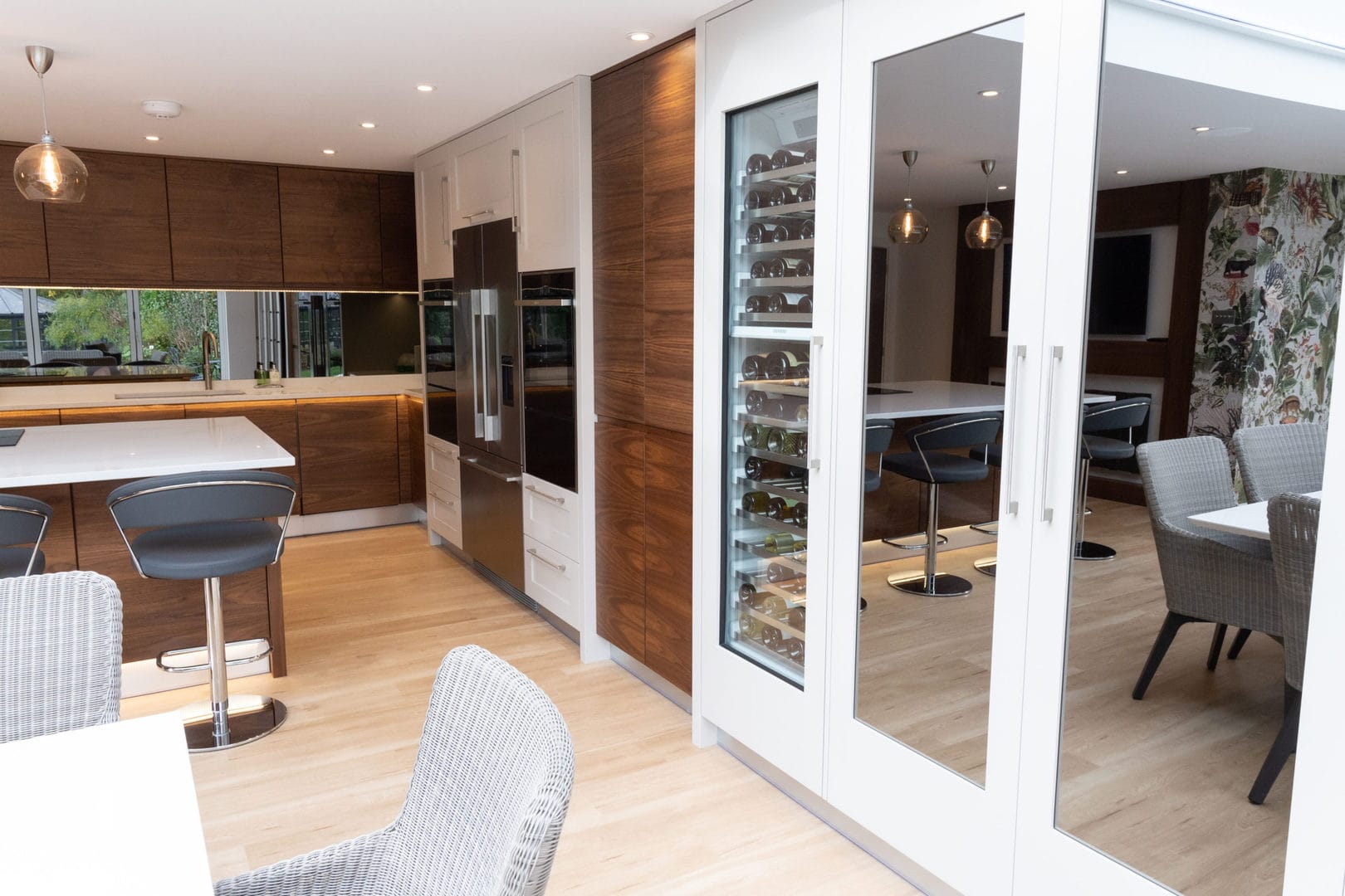 Walnut & Painted Kitchen Made For Entertaining