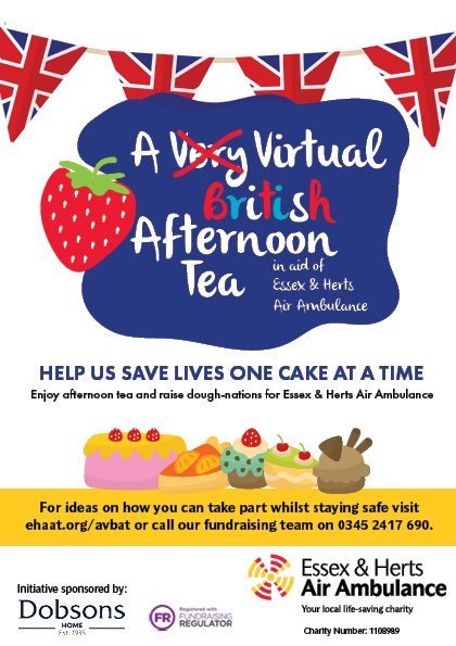 Dobsons Virtual Afternoon tea for Essex and Herts Air Ambulance  23rd June 2020