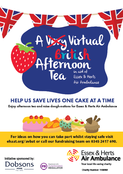Dobsons Virtual Afternoon tea for Essex and Herts Air Ambulance 23rd June 2020
