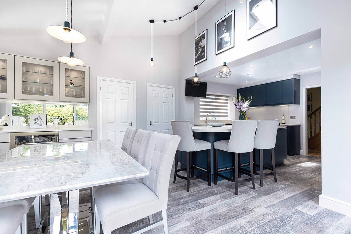 contemporary family kitchen